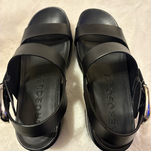 Aerosoles Black Women's Sandals sze9 - Picture 6 of 7